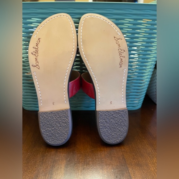 NWOT Sam Edelman Women's Bold Red Slide Sandals - Picture 8 of 8